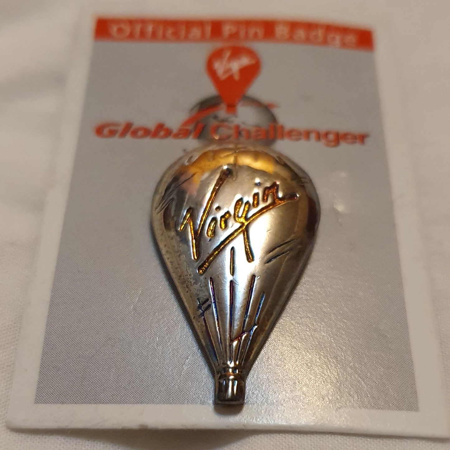 Virgin Global Challenger Pin Badge - on card